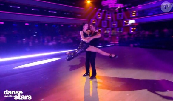 Dita Von Teese et Christophe Licata lors du prime de "Danse avec les stars 2021" du 15 octobre, sur TF1