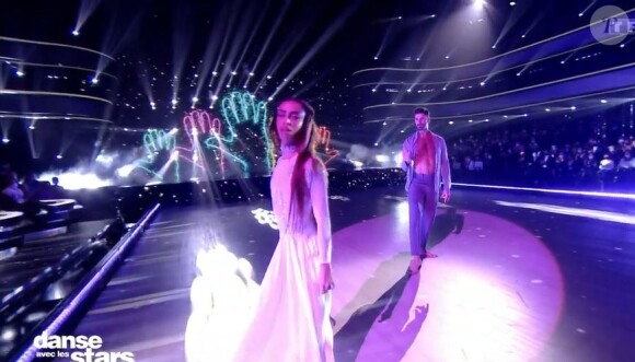 Bilal Hassani et Jordan Mouillerac lors du prime de "Danse avec les stars 2021" du 15 octobre, sur TF1