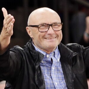 Phil Collins lors d'un match à New York, le 13 avril 2014.