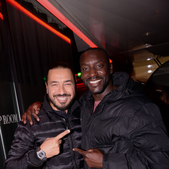 Moundir Zoughari et Ladji Doucouré - After-party de la finale de l'émission "Danse avec les Stars" (DALS) au VIP ROOM à Paris le 23 Novembre 2019. © Rachid Bellak / Bestimage