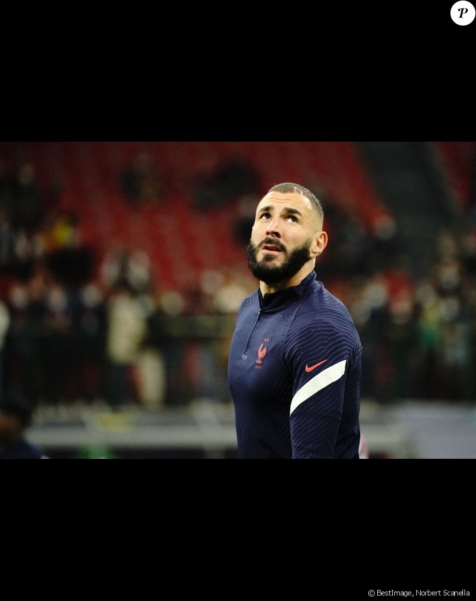 Karim Benzema (France) - Football: La France remporte la coupe de la Ligue des Nations en battant l'Espagne 2 buts à 1 à Milan le 10 octobre 2021. © Norbert Scanella/Panoramic/Bestimage