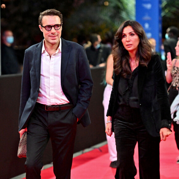 Nicolas Bedos et Nathalie Benoin - Soirée d'ouverture de la 3e édition du Festival Cinéroman au cinéma Pathé Gare du Sud à Nice. Le 20 octobre 2021. © Bruno Bebert / Bestimage