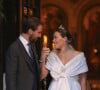 Cérémonie religieuse du mariage du prince Phílippos de Grèce et Nina Flohr à la cathédrale de l'Annonciation à Athènes le 23 octobre 2021. 