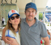 Exclusif - Marion Cotillard et son compagnon Guillaume Canet dans la tente VIP lors du Longines Paris Eiffel Jumping au Champ de Mars à Paris, le samedi 6 juillet 2019. © Veeren Ramsamy/Bestimage 