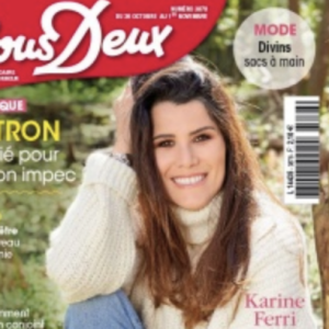 Karine Ferri fait la couverture du magazine "Nous Deux"