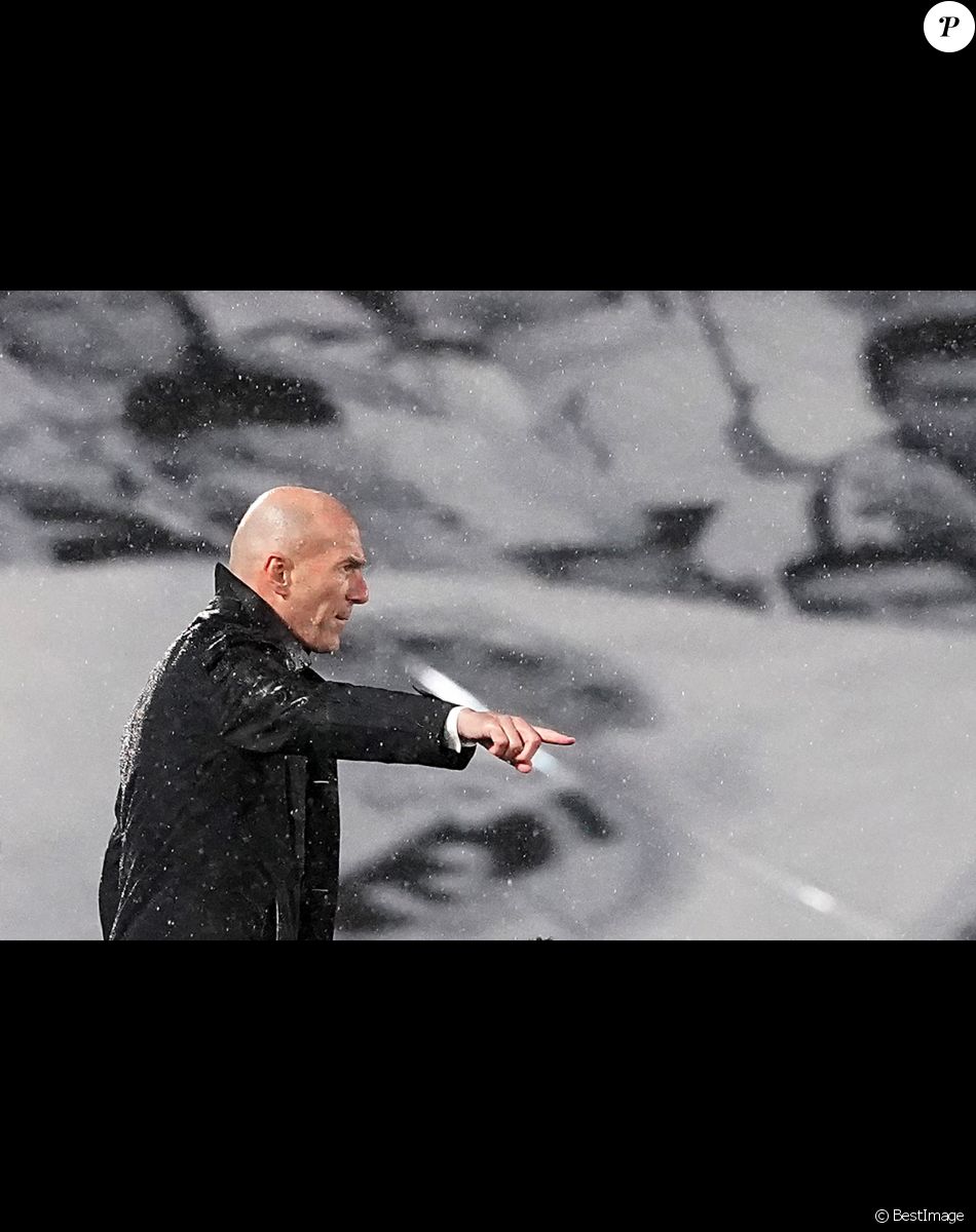 Zinedine Zidane - Le Real Madrid s'impose contre Getafe en Liga (2 - 0), le 9 février 2021.