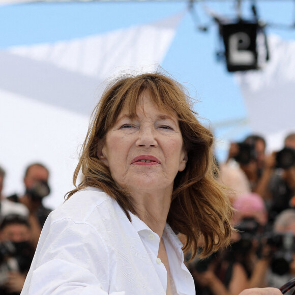 Jane Birkin (habillée en Celine) au photocall du film Jane par Charlotte (Cannes première) lors du 74ème festival international du film de Cannes le 8 juillet 2021 © Borde / Jacovides / Moreau / Bestimage