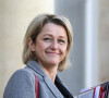 Barbara Pompili, ministre de la Transition écologique à la sortie du conseil des ministres, le 27 octobre 2021, au palais de l'Elysée, à Paris.