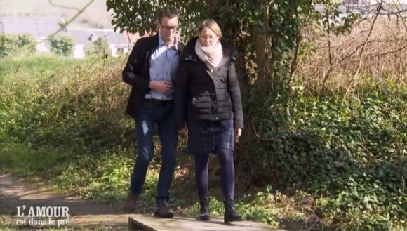 Hervé et sa prétendante Stéphanie dans "L'amour est dans le pré 2021", le 25 octobre, sur M6