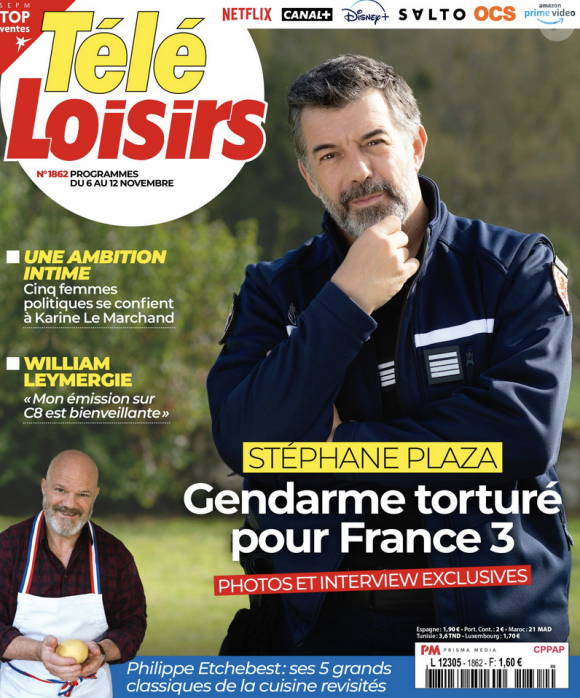 Couverture du nouveau numéro de "Télé Loisirs" paru le 1er novembre 2021
