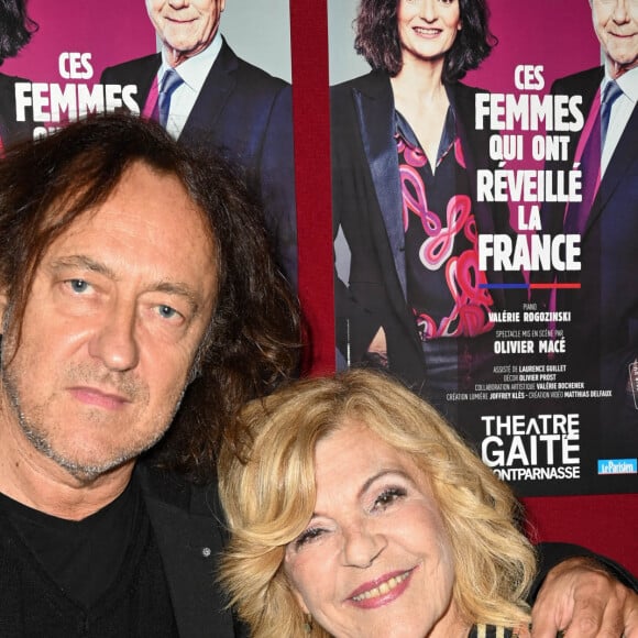 Nicoletta et son mari Jean-Christophe Molinier - Générale de la pièce "Ces Femmes qui ont réveillé la France" au théâtre Gaité Montparnasse à Paris, le 20 septembre 2021. © Coadic Guirec/Bestimage