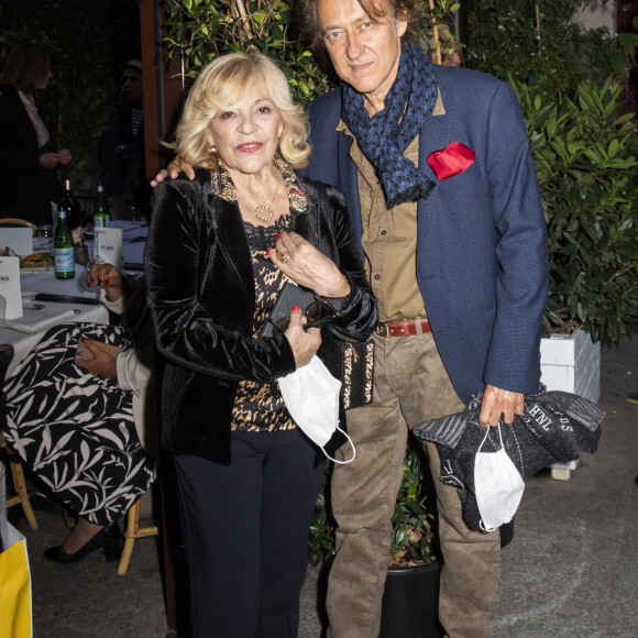 Nicoletta et son mari Jean-Christophe Molinier - G.Idoux rend hommage au personnel soignant de l'APHP dans son restaurant "Le Récamier" à Paris, le 7 septembre 2020. © Jack Tribeca/Bestimage