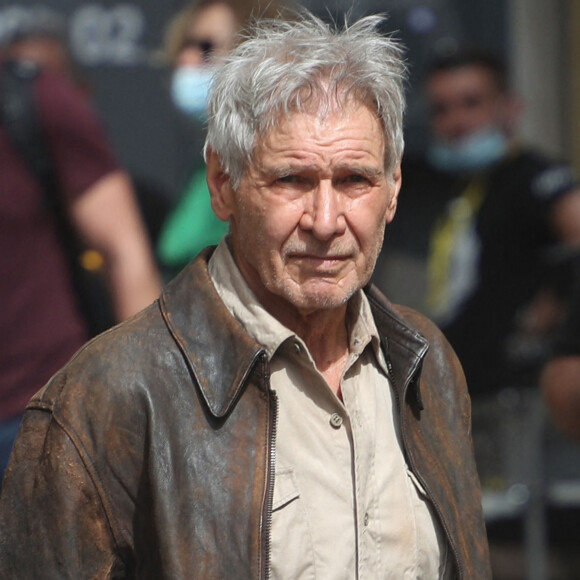 Harrison Ford - Tournage du dernier opus "Indiana Jones 5" dans les rues de Cefalu en Sicile.