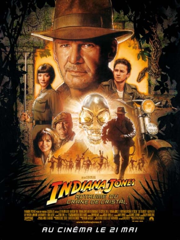 Harrison Ford dans le film "Indiana Jones et le royaume du crâne de cristal" en 2008.