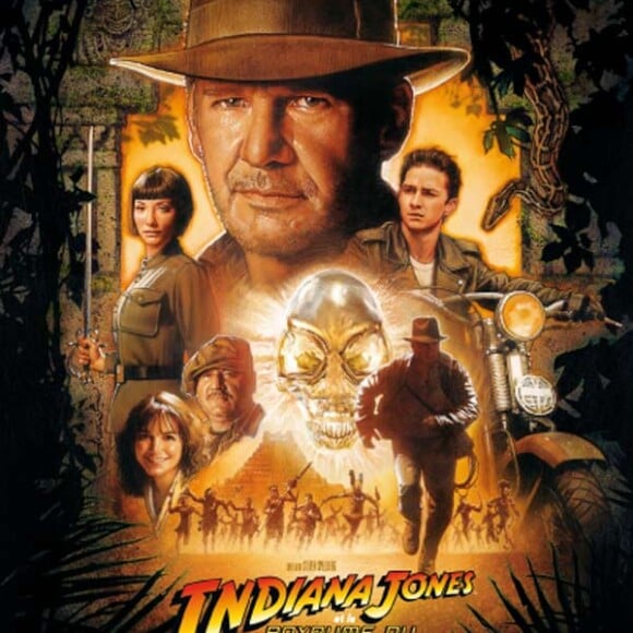 Harrison Ford dans le film "Indiana Jones et le royaume du crâne de cristal" en 2008.