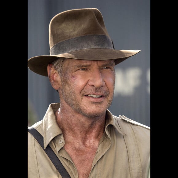 Harrison Ford dans le film "Indiana Jones et le royaume du crâne de cristal" en 2008.