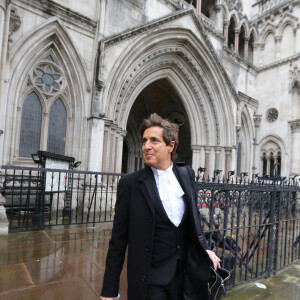 L'avocat de Johnny Depp, David Sherborne - La défense de Johnny Depp s'attelle à convaincre la justice britannique d'accorder à la vedette un procès en appel, après avoir perdu contre le tabloïd "The Sun" qui l'avait décrit en "mari violent" envers son ex-épouse Amber Heard, à Londres, Royaume Uni, le 18 mars 2021. © Tayfun Salci/Zuma Press/Bestimage
