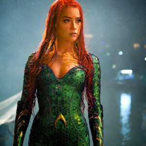 Amber Heard, star du prochain film de HBO-Max "Aquaman".