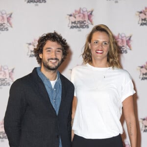 Laure Manaudou et son compagnon Jérémy Frérot - Arrivées à la 17ème cérémonie des NRJ Music Awards 2015 au Palais des Festivals à Cannes, le 7 novembre 2015.