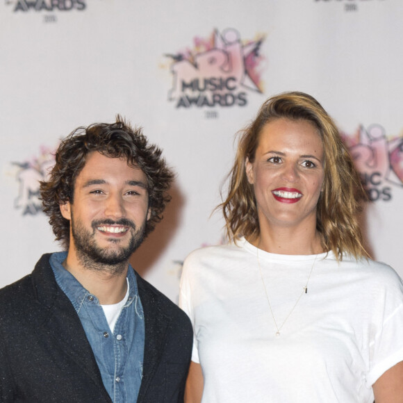 Laure Manaudou et son compagnon Jérémy Frérot - Arrivées à la 17ème cérémonie des NRJ Music Awards 2015 au Palais des Festivals à Cannes, le 7 novembre 2015.