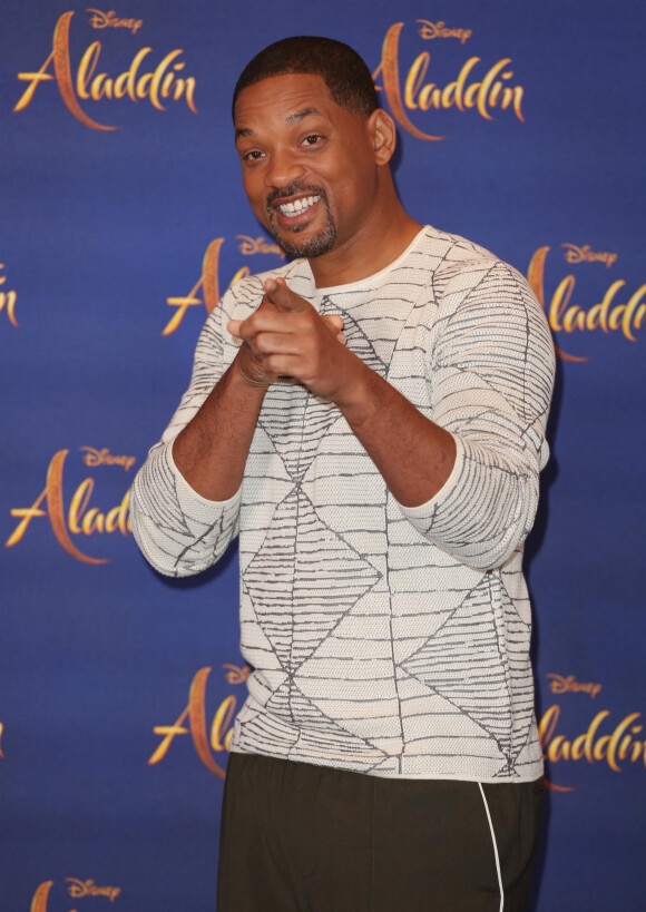 Will Smith - Photocall de la conférence de presse du film Aladdin à Londres le 10 mai 2019. 