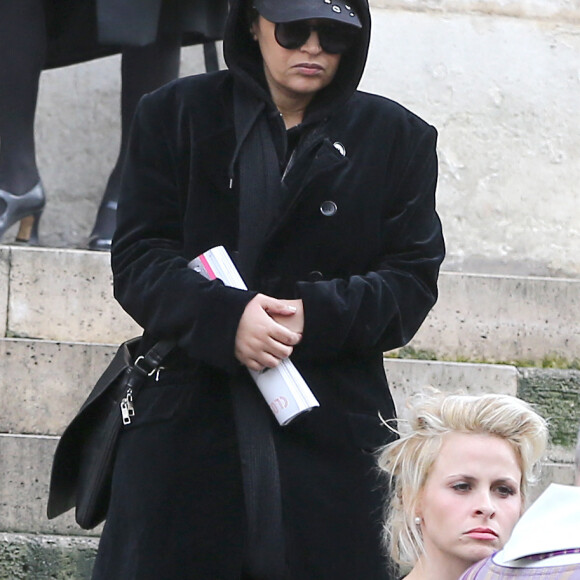 Info - Robert Suber, le mari de Lââm, est décédé le 2 novembre 2021 - Exclusif - Prix spécial - La chanteuse Lââm, Roxane Skorsky - Obsèques du compositeur Nicolas Skorsky en l’église Saint-Roch à Paris le 7 novembre 2014. Nicolas Skorsky, 62 ans compositeur de la "Chanson Populaire" de Claude François a été découvert assassiné (égorgé), dévêtu dans la cuisine de son luxueux appartement de la rue Raymond Poincaré par son employée de maison le lundi 20 octobre 2014. (no web - online pour suisse et Belgique) 