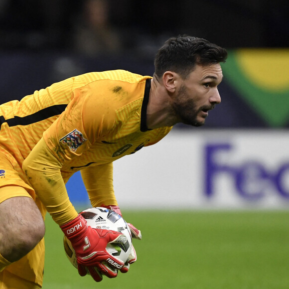 Hugo Lloris - La France remporte la coupe de la Ligue des Nations en battant l'Espagne 2 buts à 1 au stade San Siro à Milan, Italie, le 10 octobre 2021. © Inside/Panoramic/Bestimage