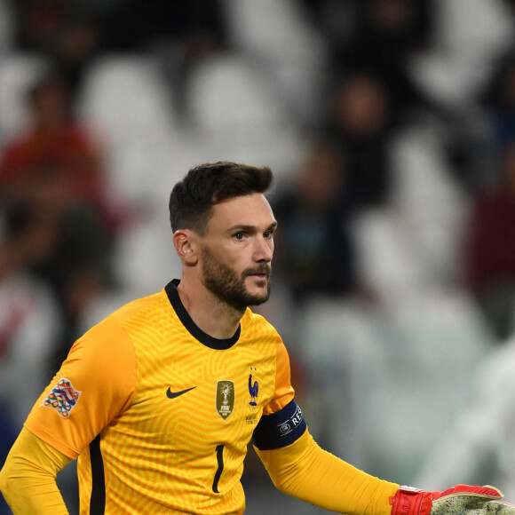 Hugo Lloris - Match de football en ligue des Nations : La France bat la Belgique 3-2 au Juventus Stadium à Turin le 7 octobre 2021. © Aflo/Panorami/Bestimage