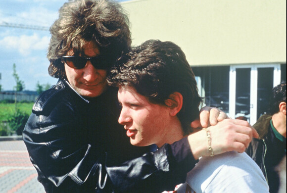 Patrick Sébastien et son défunt fils Sébastien en mai 1988.