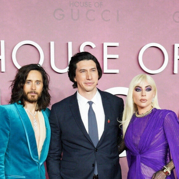 Jared Leto, Adam Driver, Lady Gaga - Première du film "House Of Gucci" à Londres, le 9 novembre 2021.