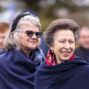 La princesse Anne assiste à la course caritative de la British Horse Society à l'hippodrome de Newbury, le 4 novembre 2021.