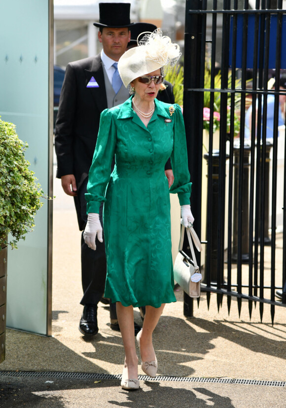 La princesse Anne assiste à la prestigieuse course hippique "Royal Ascot", le 16 juin 2021.