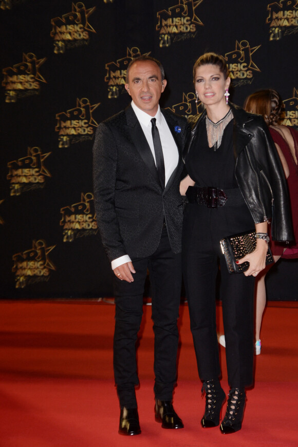 Nikos Aliagas et sa femme Tina Grigoriou - 20ème cérémonie des NRJ Music Awards au Palais des Festivals à Cannes. Le 10 novembre 2018 © Christophe Aubert via Bestimage 