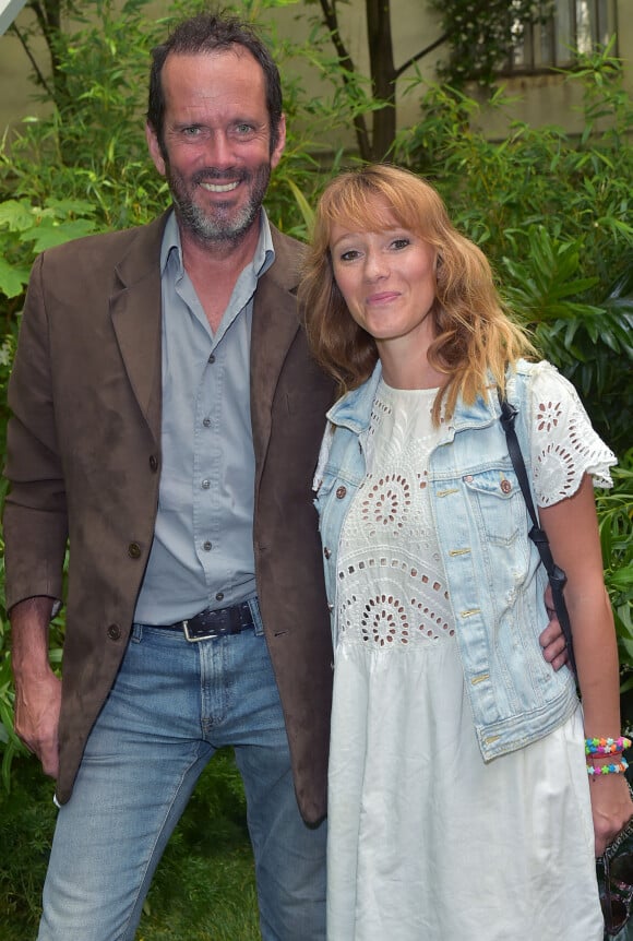 Christian Vadim et Julia Livage - Défilé Bonpoint Collection printemps / été 2017 à l'Hôtel de Brancas à Paris le 6 juillet 2016. © Giancarlo Gorassini / Bestimage  