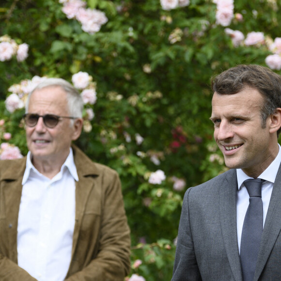 Fabrice Luchini récite des fables de la Fontaine - Le président Emmanuel Macron et sa femme Brigitte visitent la maison natale de Jean de La Fontaine à Château-Thierry le 17 juin 2021. © Eliot Blondet / Pool / Bestimage