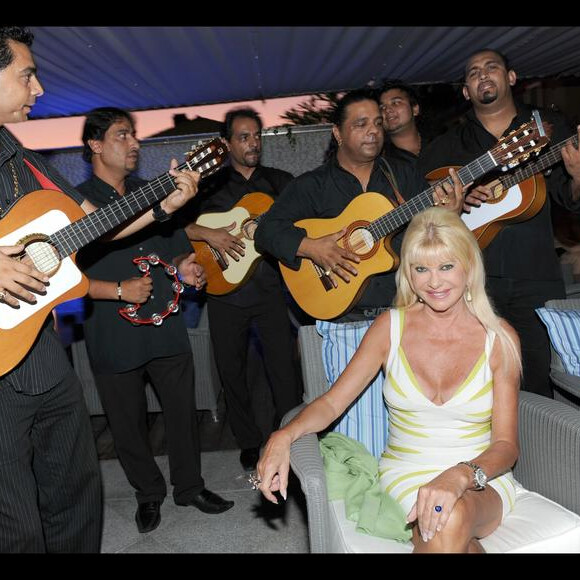 Ivana Trump à la soirée Bacardi, à Saint-Tropez. 26/07/09