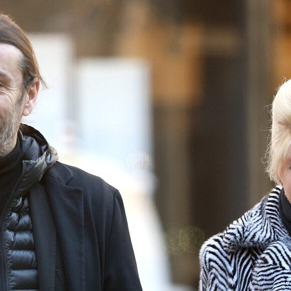 Exclusif - Ivana Trump et son ex mari Rossano Rubicondi font du shopping sur Madison avenue à New York le 5 février 2018.