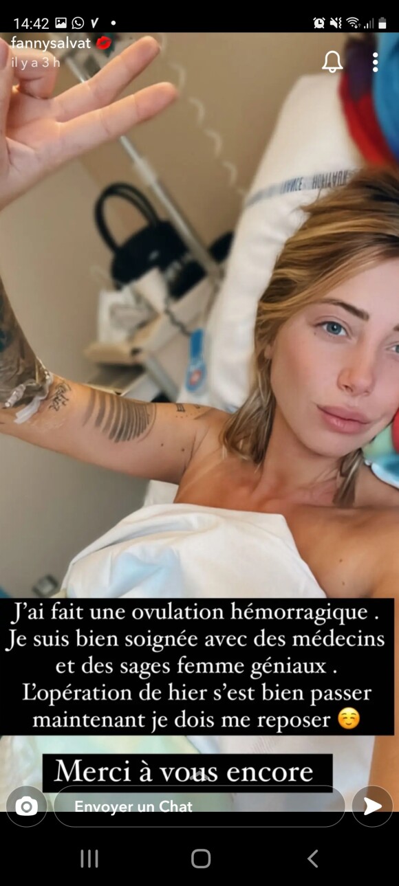 Fanny Salvat des "Marseillais" hospitalisée.