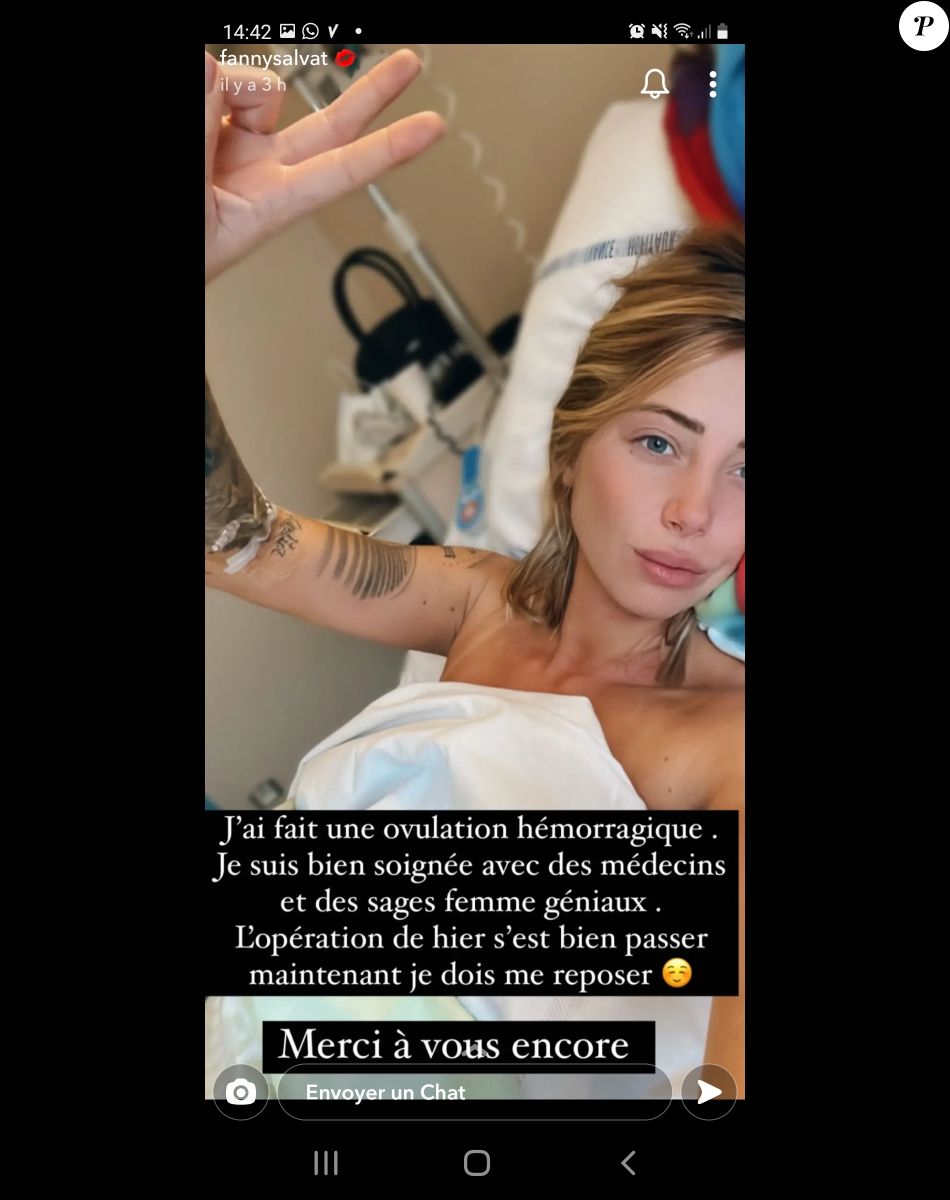 Fanny Salvat des "Marseillais" hospitalisée.