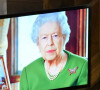 La reine Elisabeth II d'Angleterre s'adresse aux leaders mondiaux lors de la réception royale au Musée Kelvingrove dans le cadre de la journée du Sommet des leaders mondiaux COP26 à Glasgow le 1er novembre 2021. 