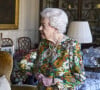 La reine Elisabeth II d'Angleterre en audience au château de Windsor avec Sir Nick Carter, Chef d'état-major de la Défense.