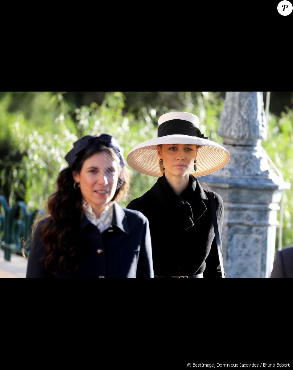 Tatiana Santo Domingo, Beatrice Borromeo - Arrivées en la cathédrale de Monaco pour la messe d'action de grace avec Te Deum lors de la la fête nationale de Monaco le 19 novembre 2021. © Dominique Jacovides / Bruno Bebert / Bestimage
