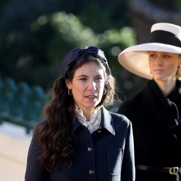 Tatiana Santo Domingo, Beatrice Borromeo - Arrivées en la cathédrale de Monaco pour la messe d'action de grace avec Te Deum lors de la la fête nationale de Monaco le 19 novembre 2021. © Dominique Jacovides / Bruno Bebert / Bestimage