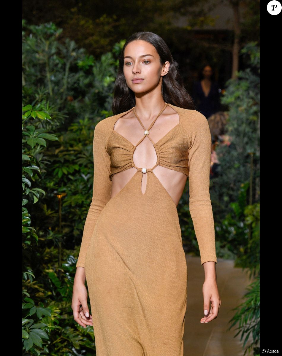 Défilé PatBo, collection printemps 2022, à New York. Le 9 septembre 2021.