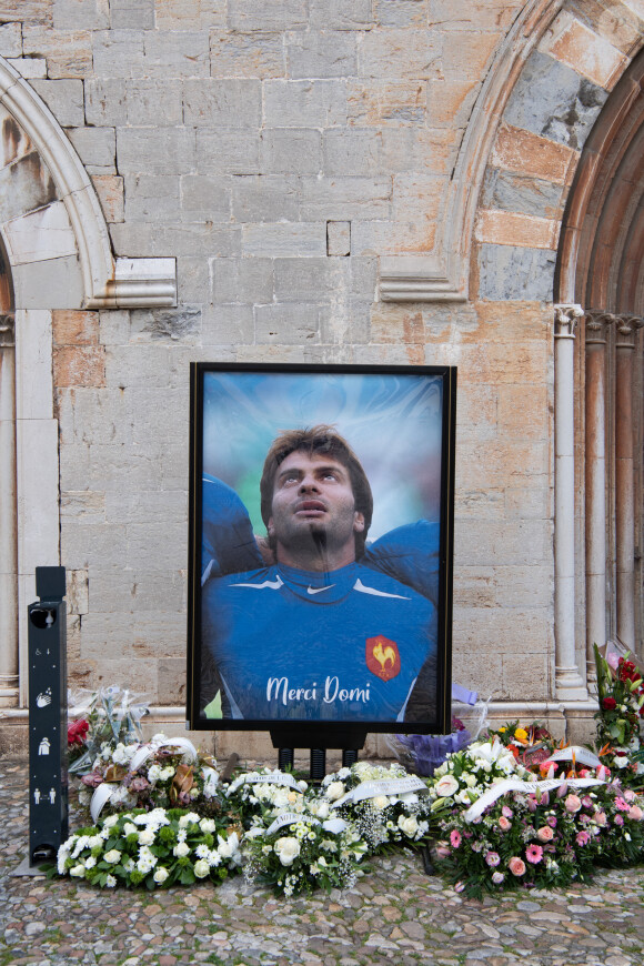 Obsèques du rugbyman Christophe Dominici en l'église Saint-Louis de Hyères le 4 décembre 2020 © Patrick Carpentier / Bestimage