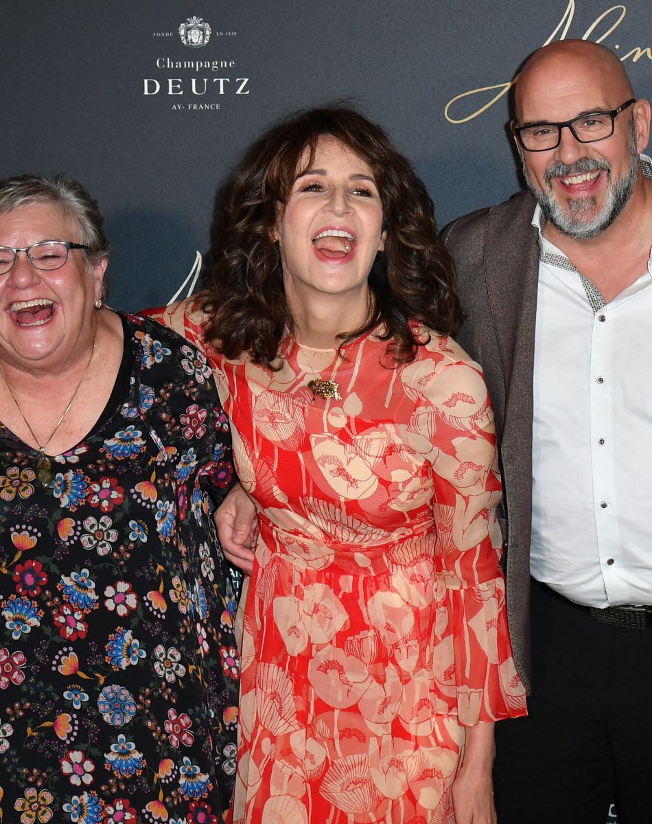 Victoria Sio, Danielle Fichaud, Valérie Lemercier, Sylvain Marcel - Avant-Première du film "Aline" au Grand Rex à Paris le 25 octobre 2021. © Veeren/Bestimage