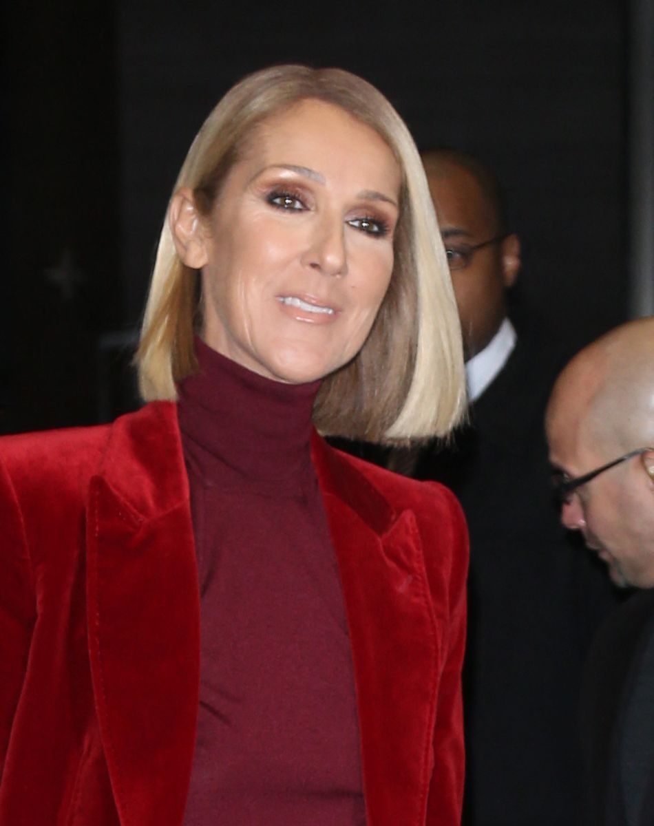 Celine Dion à la sortie de son hôtel à New York, le 14 novembre 2019