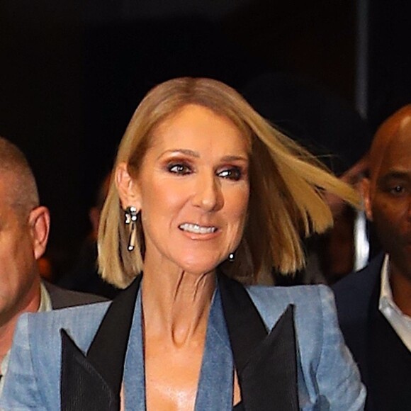 Celine Dion à la sortie de son hôtel à New York, le 14 novembre 2019 