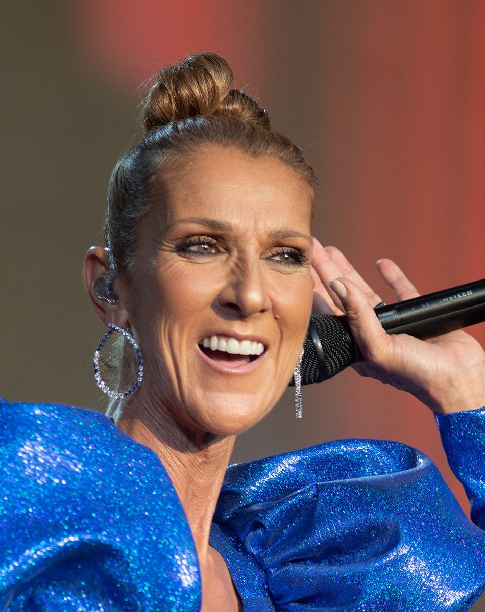 Céline Dion en concert à l'occasion du festival d'été Barclaycard British dans Hyde Park à Londres, le 5 juillet 2019.