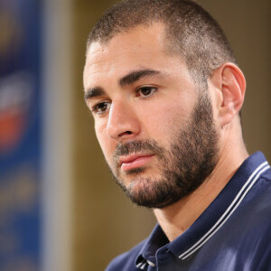 Karim Benzema - Conférence de presse des joueurs de l'équipe de France à Ribeirao Preto au Brésil le 16 juin 2014.